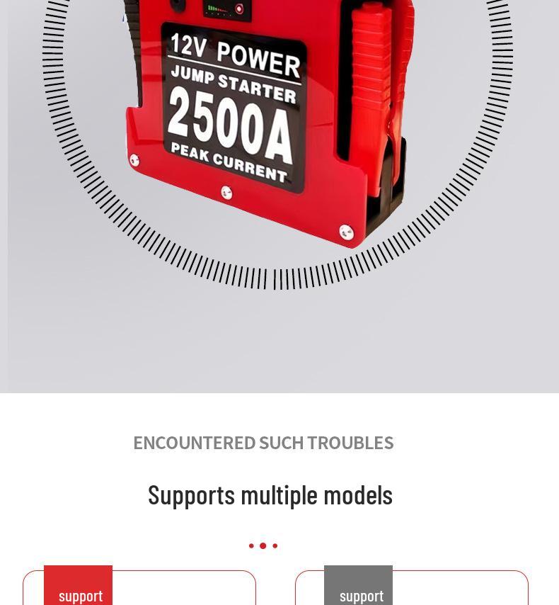 Автомобильный пуско-зарядное устройство Power Bank Pan Shuo 12В: Литиевая батарея большой емкости для запуска и ремонта аварийных транспортных средств.