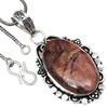 Necklace Crazy Lace Agate Gemstone Handmade Antique Jewelry 2"