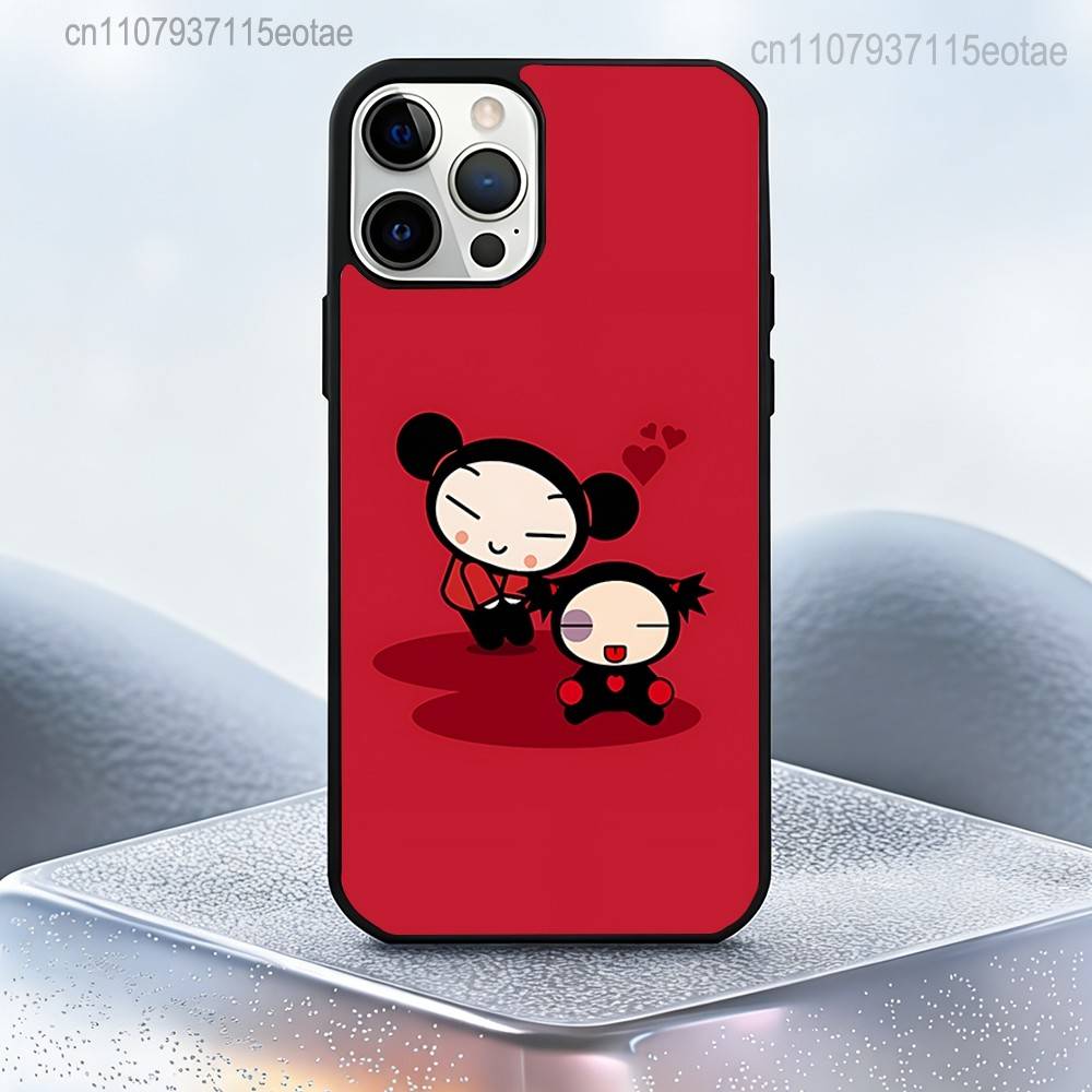 Магнитный чехол P-Pucca-as Мультяшный G-Garu-us: Совместимо с IPhone 17,16,15,14,13,12,11,Pro,Max,Plus,Mini,SE4,E