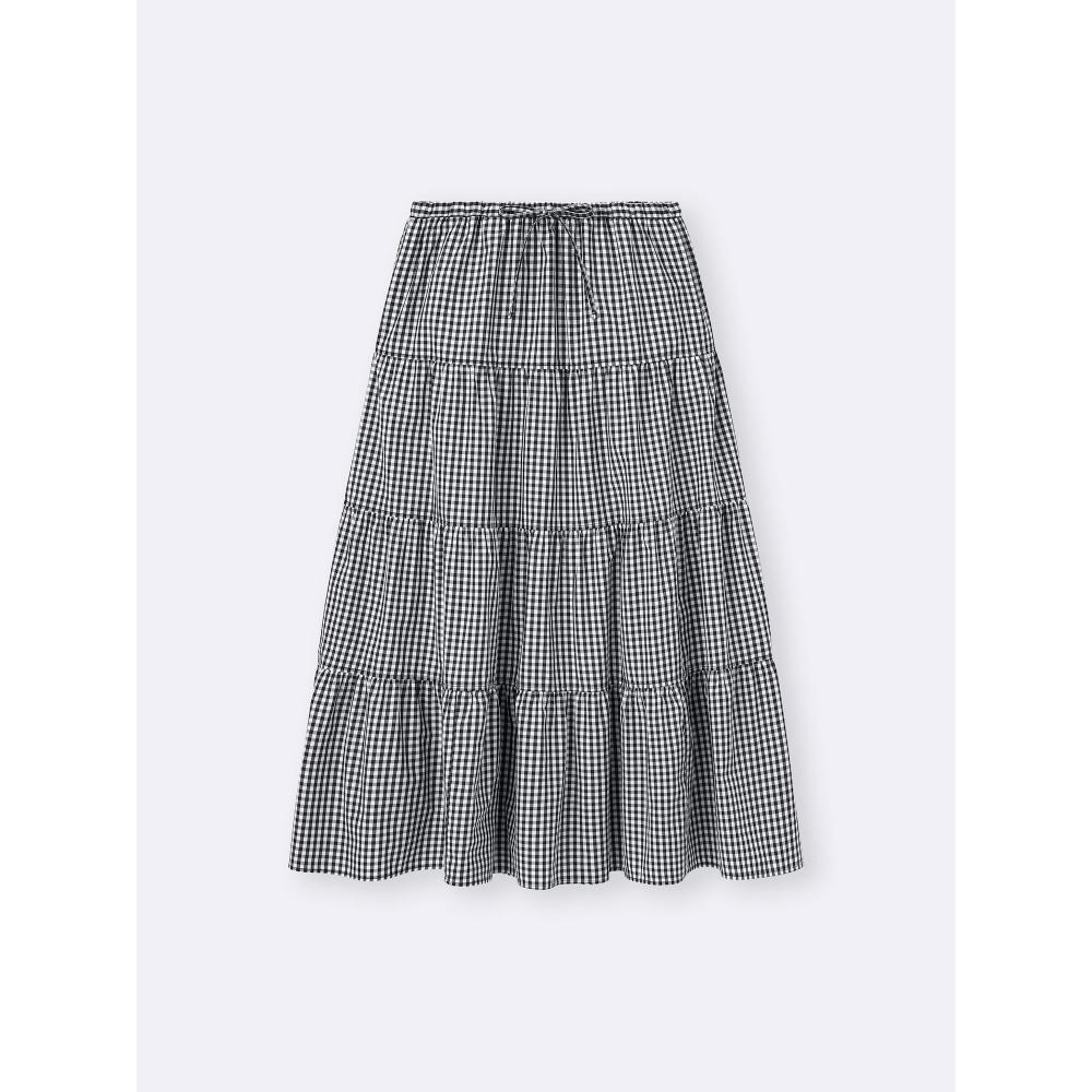 GU by Uniqlo Юбка макси с ярусами+версия для США 