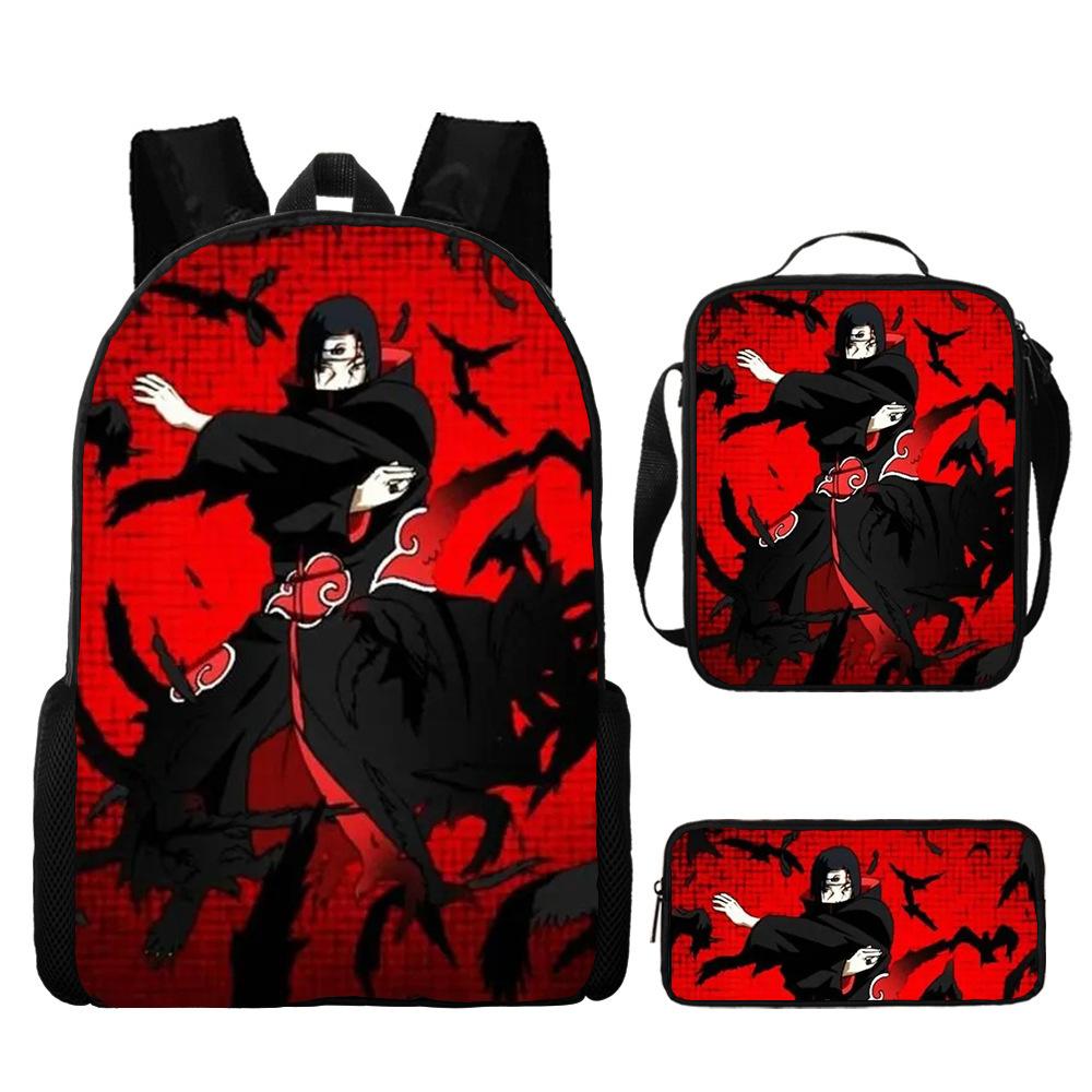 Naruto Naruto Surrounding Primary School Bag Cartoon Animation Backpack Satchel Pencil Case
