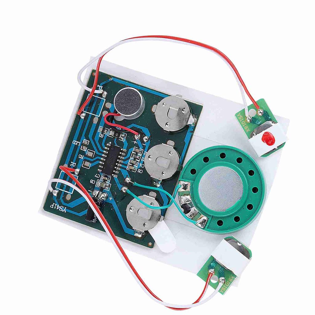 27s Recordable Music Sound Voice Module Chip with Button Battery Wired Double Button Control