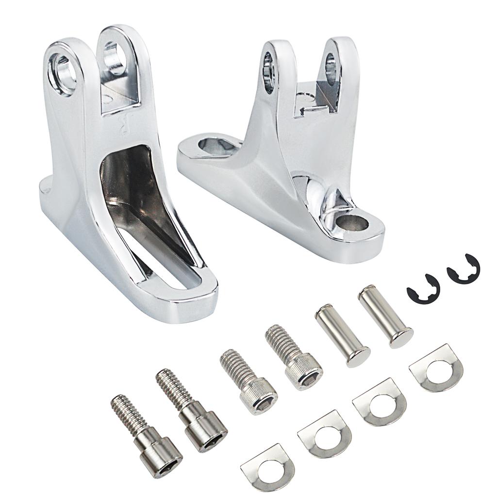 Rear Passenger Mini Footboard Mount Chrome for Harley Davidson Touring 1993-2023 Road King Road Glide Street Glide Electra