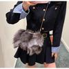 Осенью и зимой новая сумка для волос женская заколка для волос из лисы женская сумка текстура плечо через плечо облако сумка модная внешняя торговля женская сумка