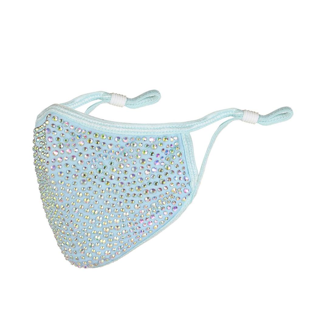 Необычная модная маска для лица, многоразовые блестящие блестящие стразы с фильтром