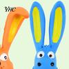 Training Toy For Dogs Interactive Squeaky Dog Long Ear Rabbit Design Cute Pet Teeth Cleaning Bite Resistant Built-in Sound Bonding