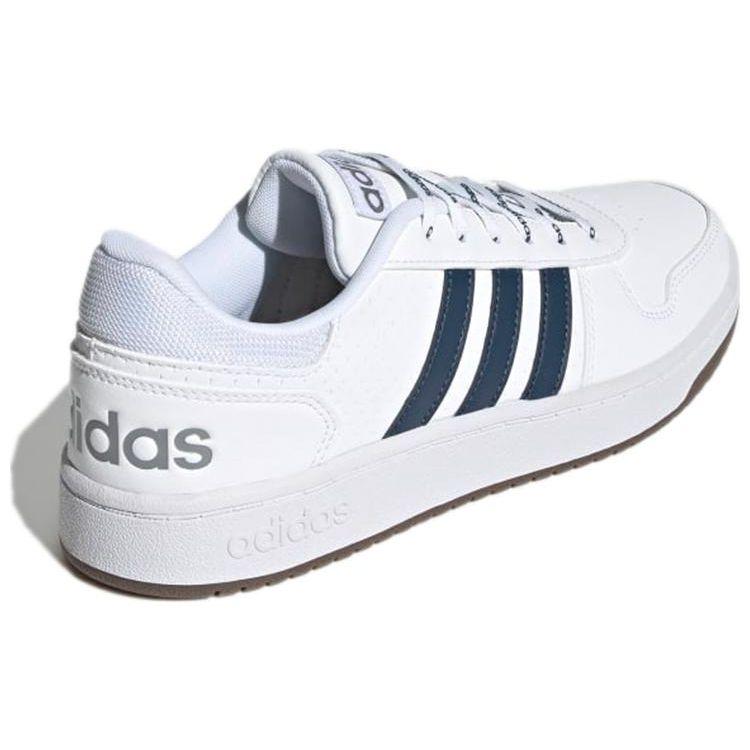 adidas Кроссовки унисекс Hoops 2.0 White Crew Navy Cloud-White Gum GZ7969