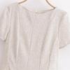 Spring 2025 Women's Slimming Short-Sleeve Dress with Round Neck