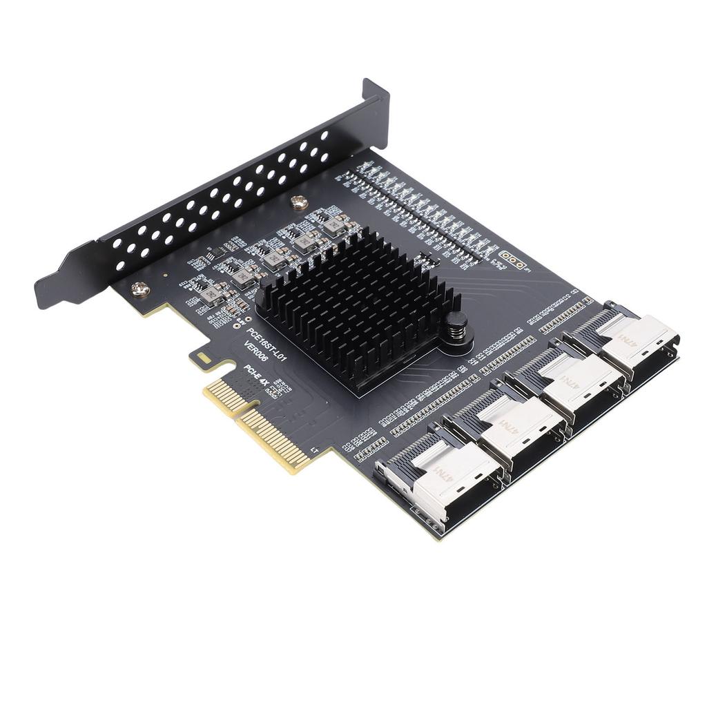 PCIE To 4 Port SFF 8087 Adapter PCIE 3.0 X4 Expansion Card Support for 10 11 2003 System