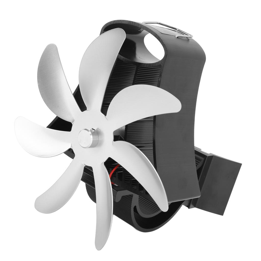 Вентилятор для дровяной печи, трубчатый вентилятор для камина, 7 лопастей, вентилятор для печи на дымоходе, бесшумные двигатели, работающие на тепле, дровяной