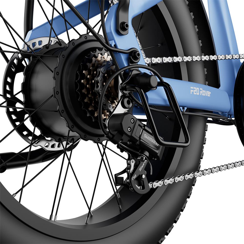 Electric Bicycle Fafrees F20 Rover 250W Motor Top Speed 25km/h 20"Fat Tire City Electric Bike 48V 20AH LCD Display 7 Speed Max Load 150Kg
