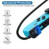 Портативный USB-кабель для зарядки Joy-con, короткий для контроллера Nintendo Switch со светодиодным индикатором, заменяет зарядную док-станцию Joy-con, дорожные зарядные кабели