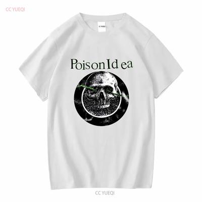 ПЕРЕПЕЧАТКА 90-х Футболка группы Poison Idea с коротким рукавом NH9009 винтажная Стираная модная Повседневная Эластичная уличная одежда Немного