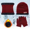 Mens Girl Knitted Winter Warm Neck Warmer Beanie Hat Hat Scarf Gloves Set And Neck Scarf