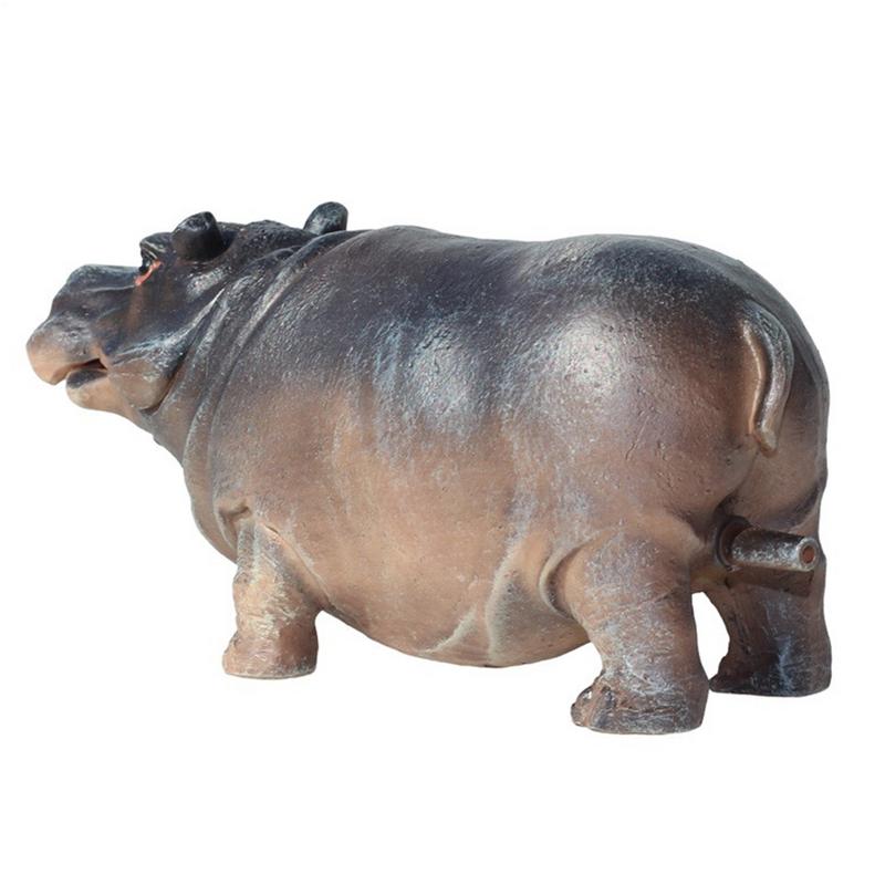 Fish Tank Bubbler Resin Aquarium Bubbler Hippo Fish Pump Pneumatic Air Stone Gallon Realistic Landscape Decoration For Living