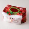 Snowman Shape Tissue Holder Bag Christmas Style Visual Effect Non Woven Fabric Creative Tissue Holder Pouch for Home