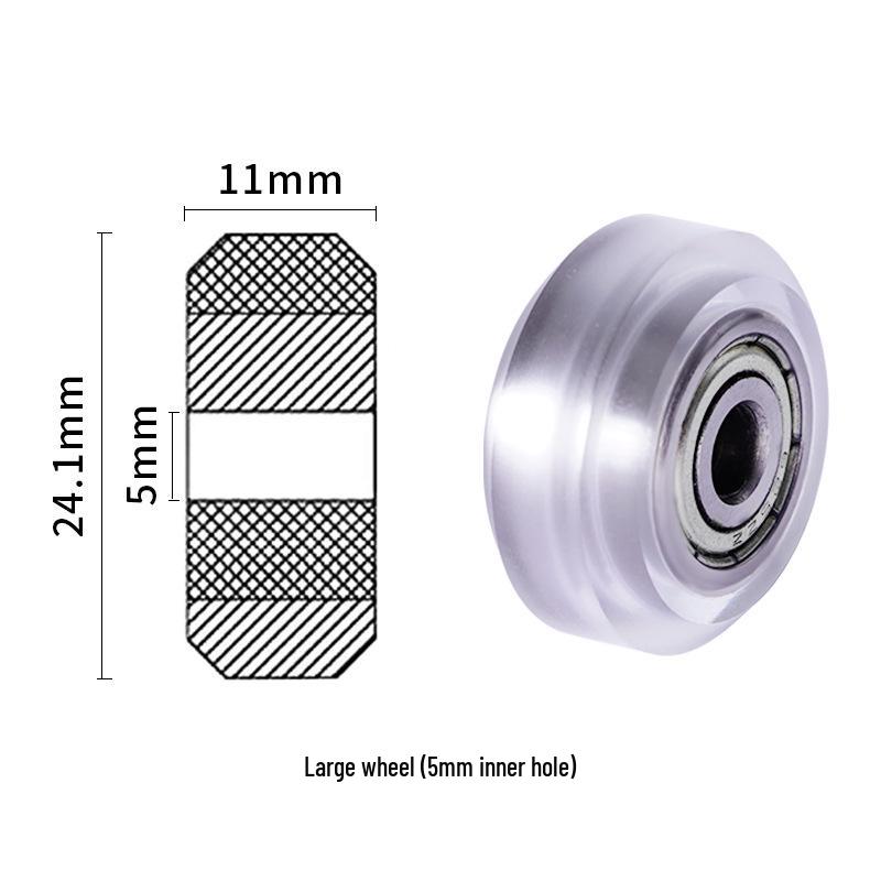 Аксессуары для 3D-принтеров: POM Фиксированный шкив с подшипником - V-образное направляющее колесо для гравировального станка