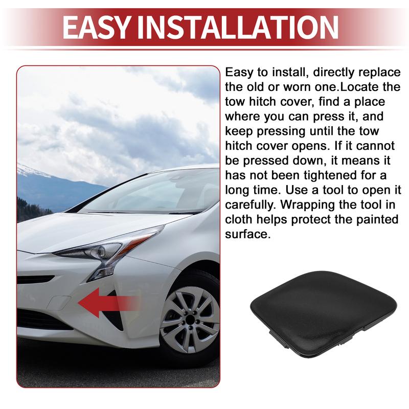 UXCELL Left Front Car Tow Hook Cover Cap for Toyota Prius V 2014-2017 No.5212847040