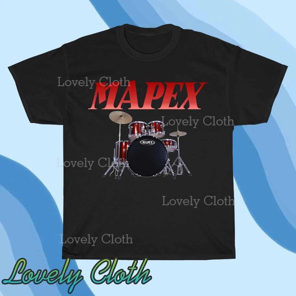 Mapex Drums Kit Логотип Футболка Футболка Смешная Американский Размер от S до 5XL Футболка