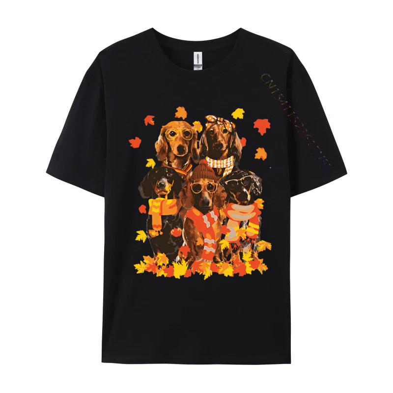 Dachshund Dog Halloween Thanksgiving Tshirt Male Brand New England Style Tops Tees Cotton T Shirt Mens Clothing Plus Size