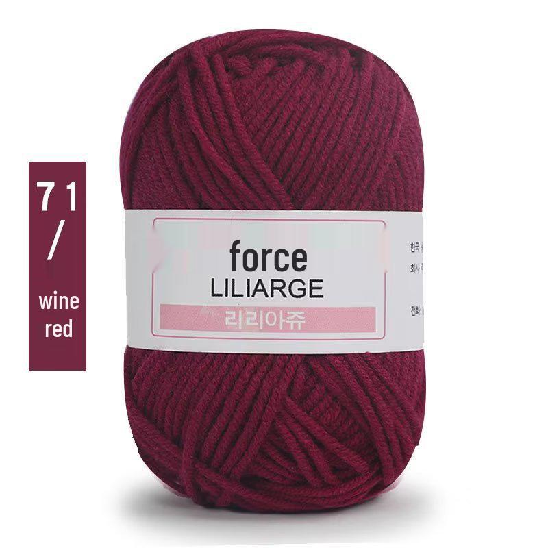 4-слойная молочная хлопковая пряжа для детских свитеров, кукол, обуви, шапок, вязания крючком и DIY-проектов