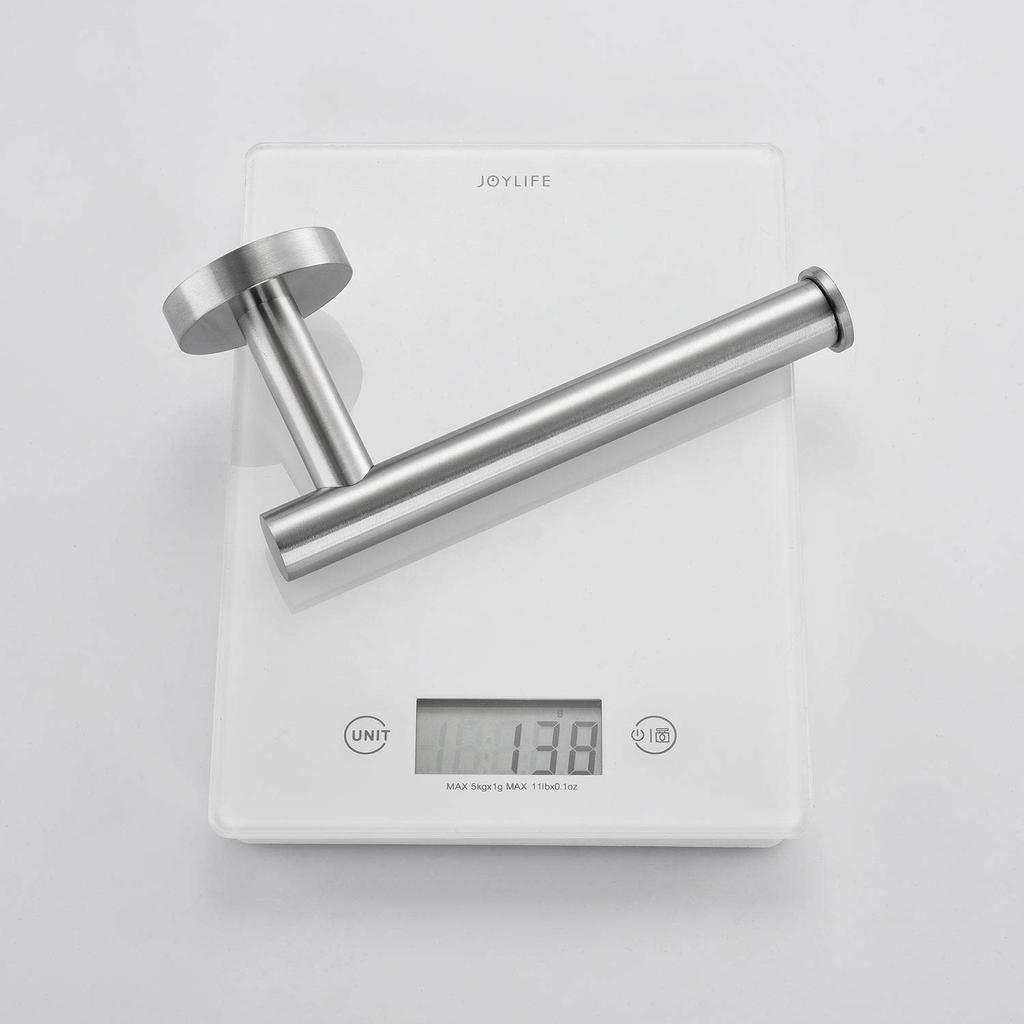 Celbon SUS304 Stainless Steel Toilet Roll Holder, Brushed Finish, Wall-Mounted Bathroom Tissue Holder, for Toilets and Bathrooms