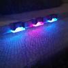 4PCS LED RGB 7Colors Change Solar Outdoor Waterproof Wall Light for Garden Yard Fence