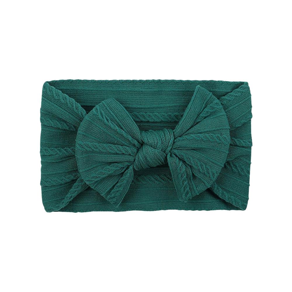 Детская повязка на голову, Эластичная повязка с широким краем и бантом