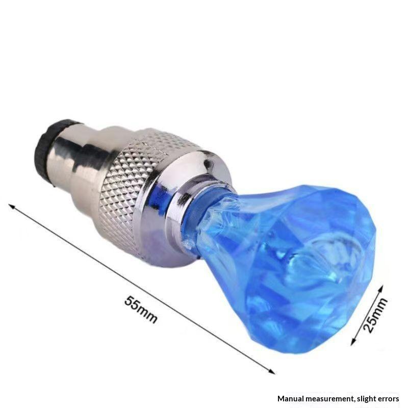 2Pcs Neon LED Bicycle Wheel Valve Lamp Bright Waterproof Universal for Mountain Road Bike Night Riding Accessories
