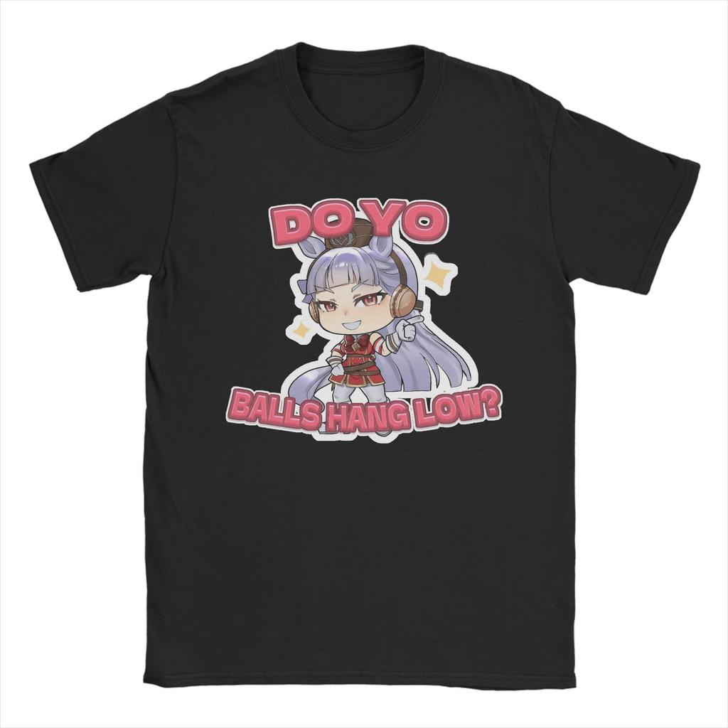 Мужская футболка Uma Musume Mejiro McQueen 100% Хлопок Топы Винтажные С круглым вырезом Короткий рукав