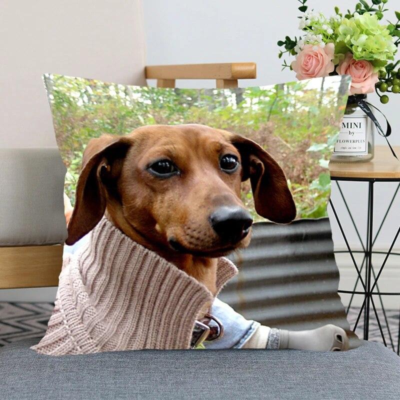 Такса животное Лидер продаж наволочка новогоднее украшение свадьба