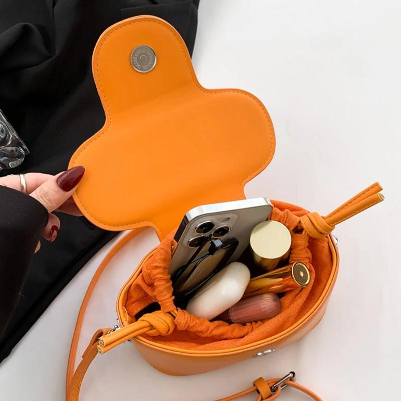 Сумка через плечо из искусственной кожи для женщин Мини-сумки через плечо Роскошные сумки и кошельки Женские клатчи Синие и оранжевые