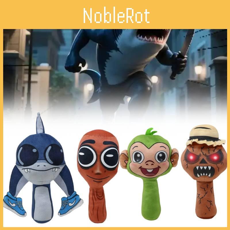 Sprunki Tung Tung Tungsahur Game Shark Plush Animal Toy Stuffed Doll Kids Gift