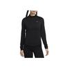Женская футболка с длинным рукавом Dri-Fit Swift Series, быстросохнущая, мягкая, однотонная, черная HQ0500010