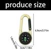 Double Side Compasses Thermometers Outdoor Navigation Tool Light weight Camping Keychain Hiking Camping Accessories