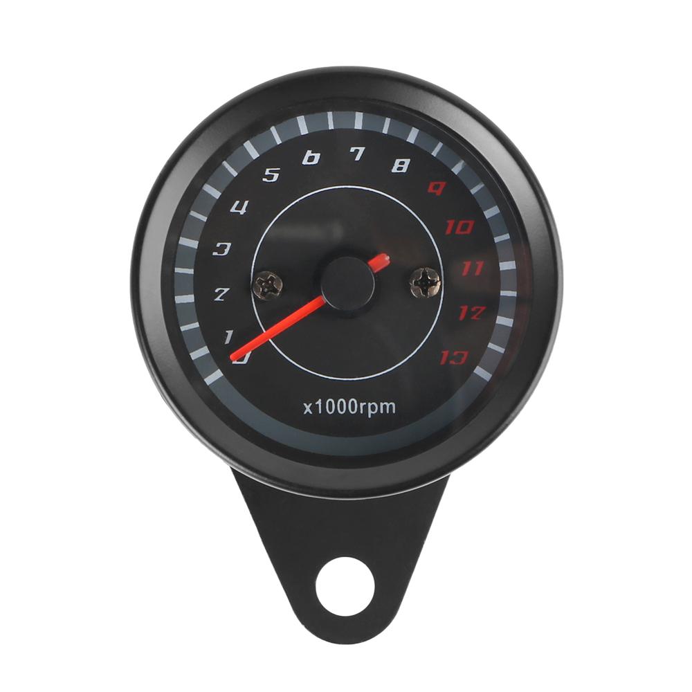 Tachometer Auto Gauge Motorcycle Speedometer Motobike Accessory Modified Odometer Universal With LED Light Moto Parts Machinery
