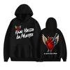 Anuel AA Rhlm 2 Real Hasta La Muerte Худи с сердцем Мужские Женские Мода Ретро Жилет-толстовка Повседневная Толстовка из флиса Оверсайз