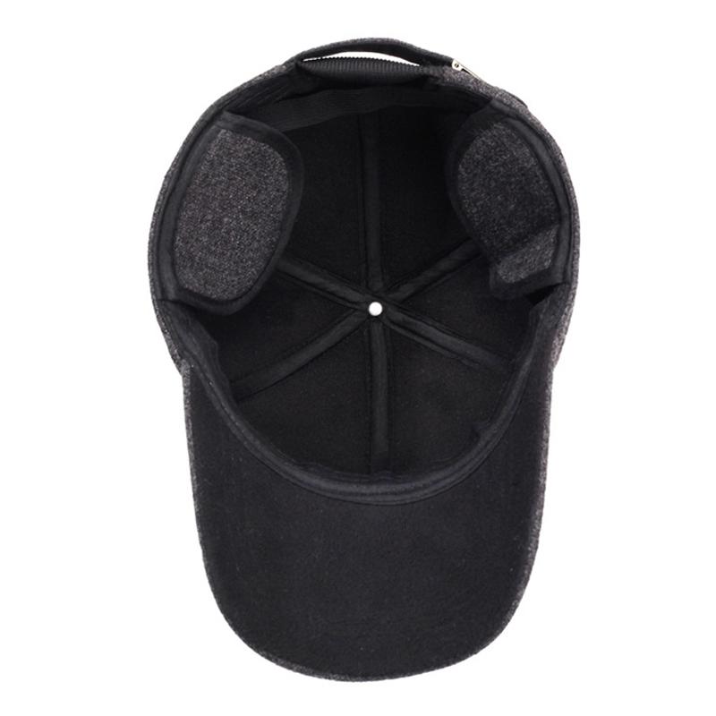 Средневозрастной и пожилой ветрозащитный пушистый теплый колпак Зимняя уличная бейсболка