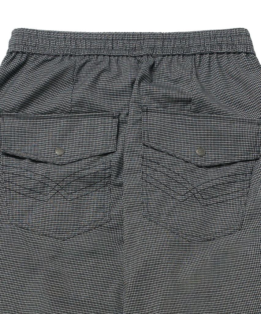 IDWS Fine Check Balloon Trouser Black
