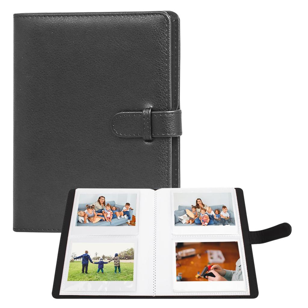 VOVMOEYA 80 Photo Album For Fujifilm Instax Wide for Polaroid Instant Instax Album Mini Inch Size 20 Pages Holds 80 Photos Light Instax Wide Pocket