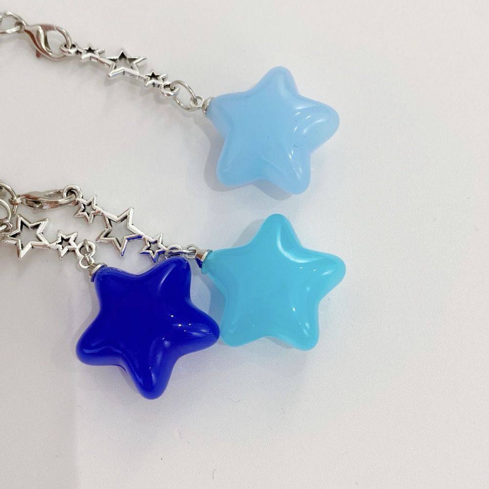 Pentagram Phone Chain Five-Pointed Star Keychain Pendent Hanging Ornament Pendant Accessory