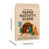 Christmas DIY Paper Nativity Scene Craft Kit W/ Jesus Angel & Animal Nativity Scene Origami Set for Xmas Decor Family Activities
