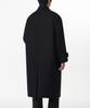 Musinsa Standard Fortex Felt Oversized Balmacaan Coat [Black]