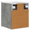 Wall Mounted Nightstand 2 pcs Concrete Grey 33 x 34.5 x 43 cm