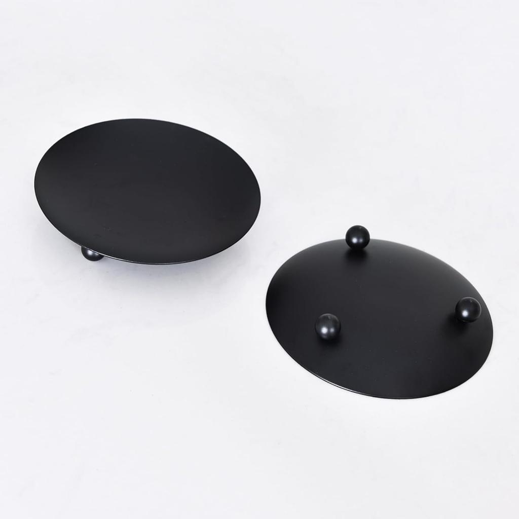 2pcs Iron Golden Candle Holder Decor Metal Tray type  Gold Candle Holders for Home Restaurant Wedding Dinner Party Decorations