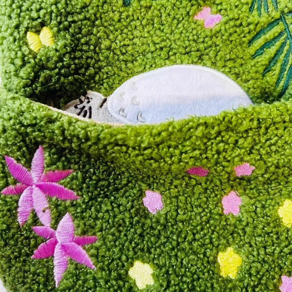 Cute Style Lamb Wool Embroidered Lamb Bag Green Cartoon One-Shoulder Handbag Square Shape Crossbody Phone Bag Park Outings