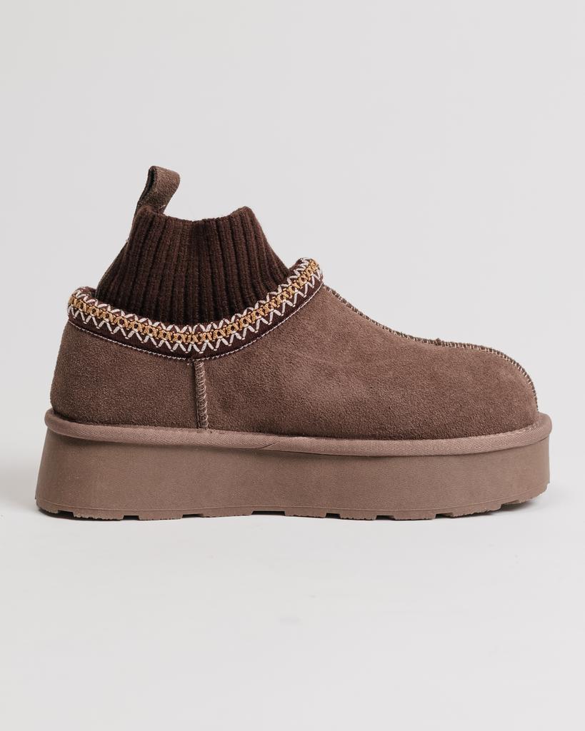 Угги с носком Suny Liana 24500 36 капучино замша шерсть
