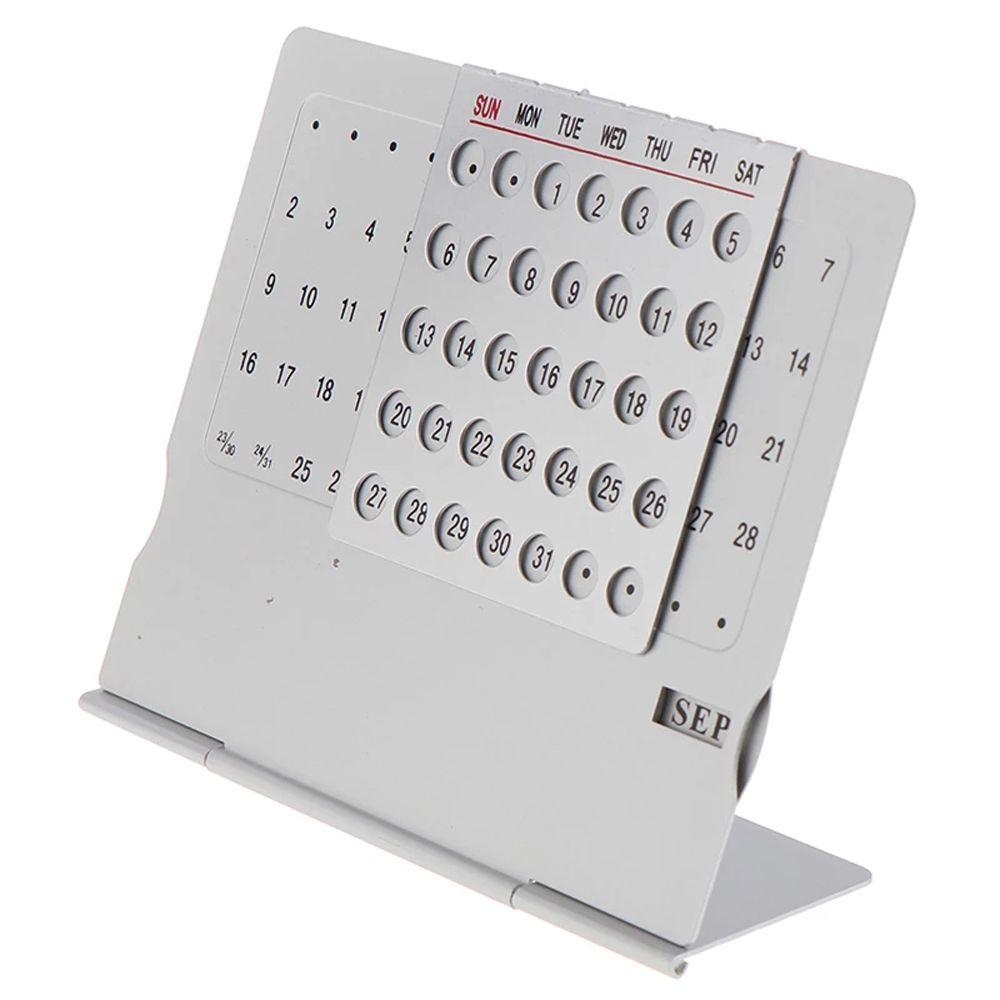 Zinc Zinc Alloy English Office Supplies Calendar Metal Calendar 100 Years Calendar Perpetual Calendar