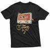 Men's Vintage Cassette Tape with Pencil T-shirt 80s 90s Born Nostalgic Birthday Gift Christmas Funny Tee Summer Summer Clothing