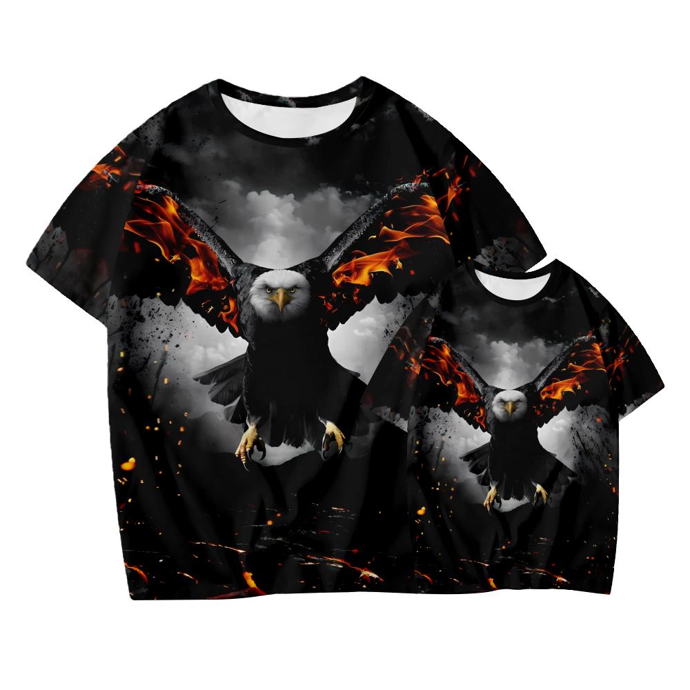 Рубашка с 3D принтом Eagle, забавная мужская одежда для папы